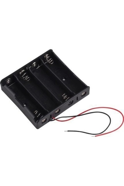 Genel Markalar 4lü Aa Pil Yuvası - Pil Yatağı, Dörtlü , Aa Pil Kutusu