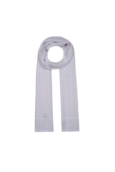 ipekevi Four Seasons White Mini Seljuk Monogram Shawl