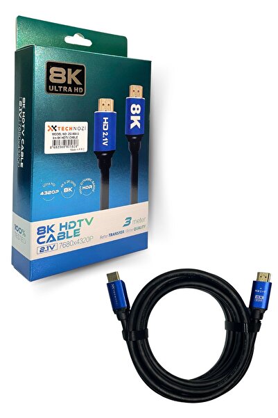 technozi 3 Metre 8k Hdmı Kablo Ultra Hdmı 2.1 Premium Yüksek Hızlı Ses Ve Gör...
