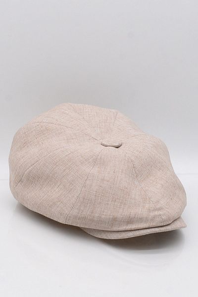 Külah British Style Summer Cap Cotton Beige Hat