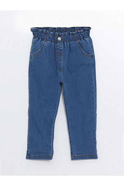 LC Waikiki Lcwk Elastic Waist Basic Baby Girl Jean Pants
