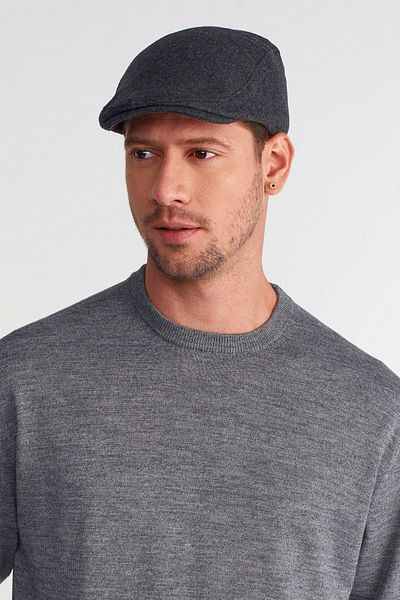 Külah Men's Wool Flat Cap Beanies Peaky Blinders Hat