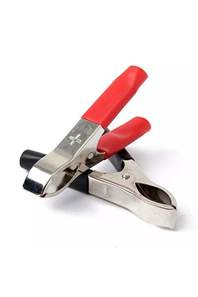Genel Markalar 1 Takım Akü Maşası Orta Boy 75 mm Siyah+ Kırmızı