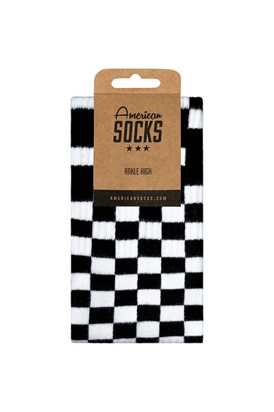 American Socks Високи ботуши до глезена Checker Bw