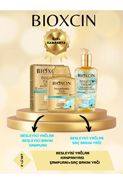 Bioxcin Besleyici Yağlar Bakım Seti Saç Bakım Yağı 150ml+Bakım Şampuanı 300ml 2'li Set