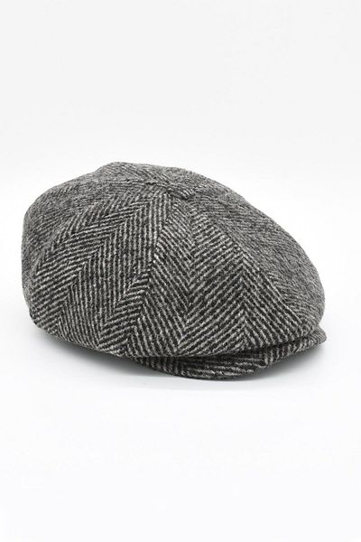 Külah Herringbone Pattern Gray Cap