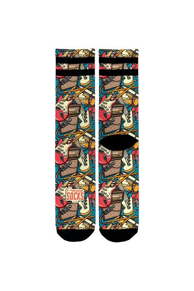 American Socks Rockband Mid High Sg Чорап