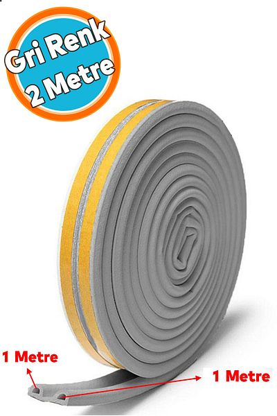 NZB 2 Meters Wick Gray Color Adhesive White Cold Insulation Tape - Door Window Tape