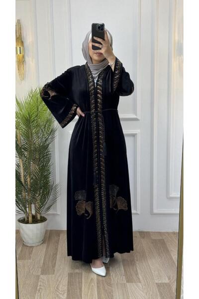 Tebrikler tekstil فيريك نسائي شتوي مخملي - الموسم الجديد، مناسب للاستخدام الي...