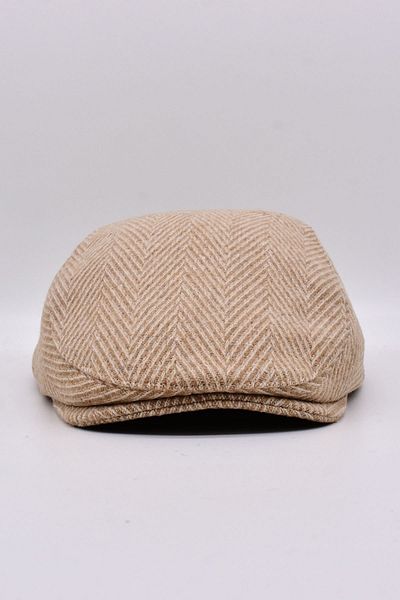 Külah Men's Zigzag Patterned Woolen Cap Hat