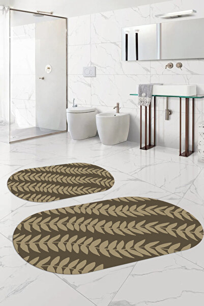 Napoli Home Set de toaletă pentru baie ovală, lavabilă, imprimată digital, cu...