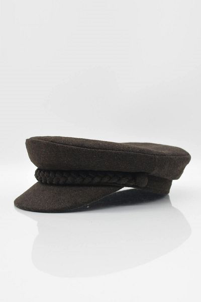 Külah Men's Stamp Captain Hat - Brown