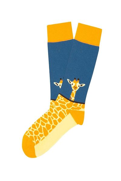 CARNAVAL SOCKS Цветни дълги къси чорапи с шарка на жираф