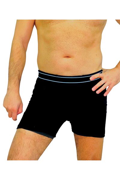 MAXI DRY Ανδρικά αθλητικά μπόξερ εξωτερικού χώρου κατά της υπεριδρώτα, διπλής στρώσης, στεγανά