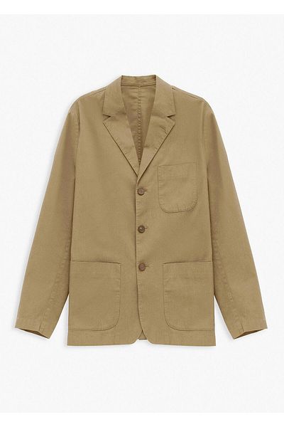 Boris Becker Μπουφάν Blazer σε μπεζ χρώμα Mono Collar Over Size