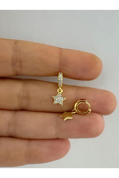 Arescollection Zircon Stone Star Minimale Halo Piercing Mug