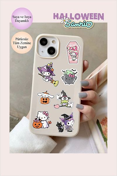 Piksel Grafik Αυτοκόλλητο για το Halloween Sanrio Notebook, Βιβλίο, Τηλέφωνο, Μπουκάλι