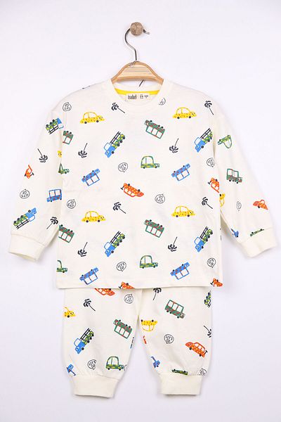 Beniizle Colorful Car Patterned Men's Pajama Set