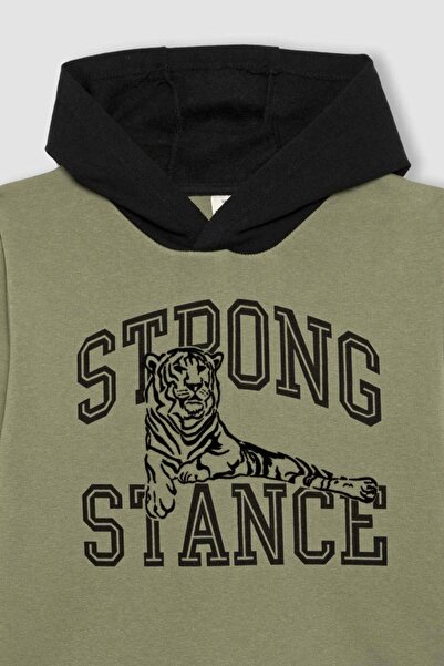 DeFacto B5207 Φούτερ με κουκούλα Φούτερ Σετ 2 τεμαχίων