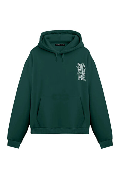 Mounte Bianca Unisex prirodna majica sa kapuljačom - standardni model