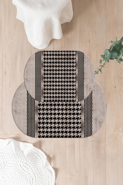 Napoli Home Set de scaune pentru toaletă, lavabilă digitală, anti-alunecare, ...