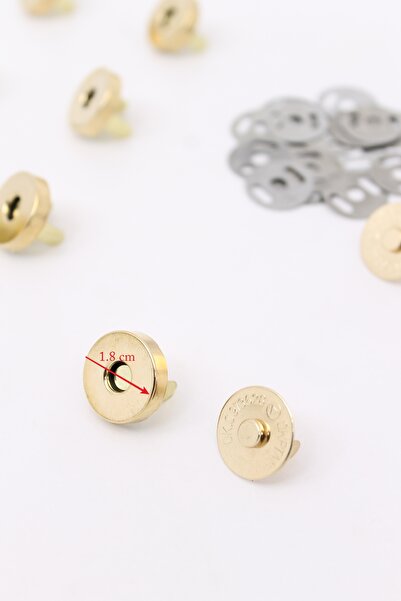 ERDAL DERİCİLİK Ayaklı mıknatıs örgü çanta için 10'lu