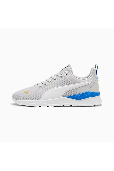 Puma Anzarun Lite-Gri Glacial-PUMA Alb-Albastru Hyperlink-Tangerină