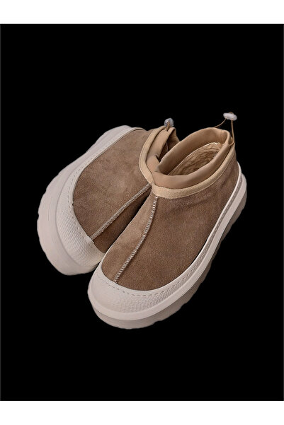 MaisonStanbul Tasmania Hakiki Süet Kürklü Bot