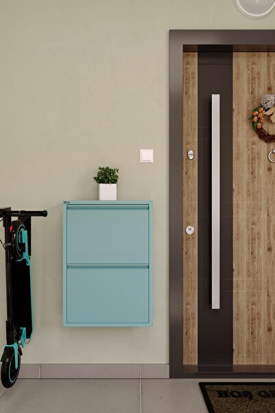 Ceha 2'li Metal Ayakkabılık - Turkuaz