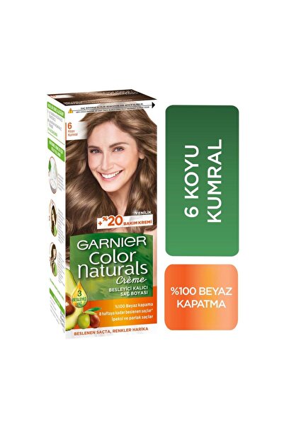 Garnier Color Naturals Saç Boyası 6 Koyu Kumral