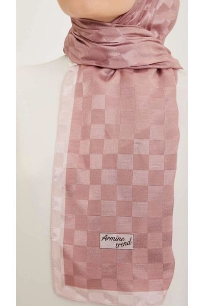 Armine Trend B.Janjan Shawl 50 - Pink Checker Pattern
