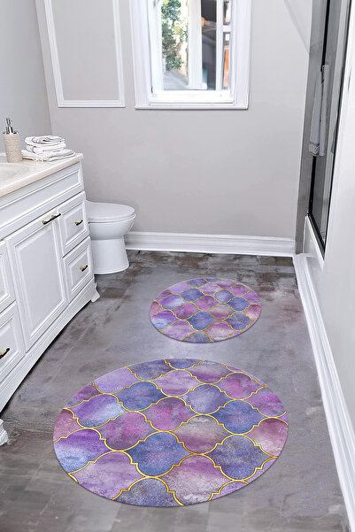 Napoli Home Ψηφιακό σετ τουαλέτας με αντιολισθητική βάση που πλένεται με μοτί...