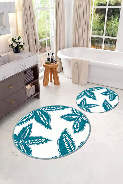 Napoli Home Set de scaune pentru toaletă, lavabilă digitală, anti-alunecare, cu bază rotundă, cu stea de mare