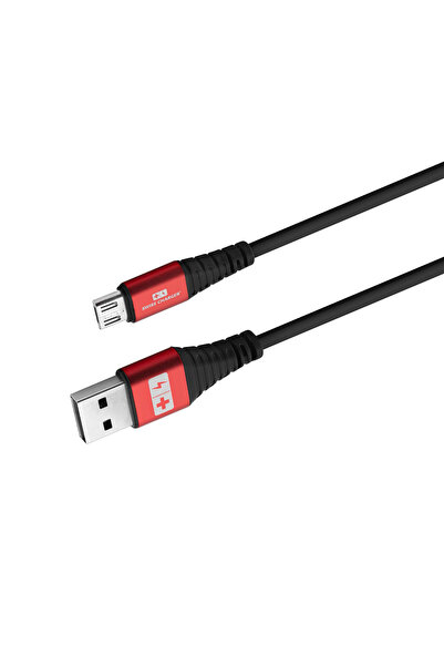 SWISS CHARGER Micro Usb Hızlı Şarj ve Data Kablosu 1m