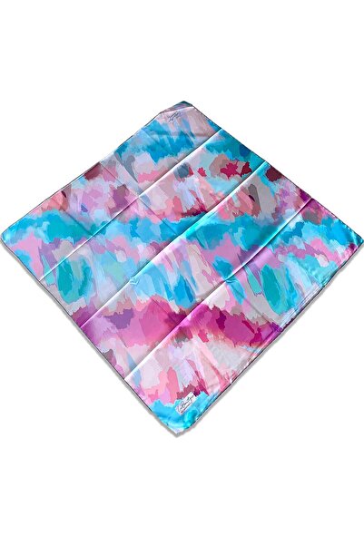 LA BOUTIQUE 1804-01 34839 Model Gri Esarfă clasică cu model mixt