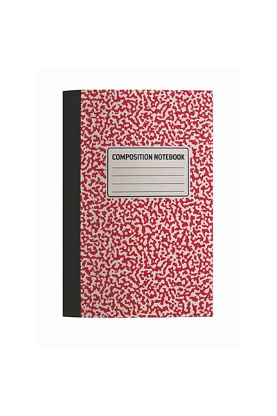 DEFFTER 64802-3 Composition Notebook A4 Striped Red