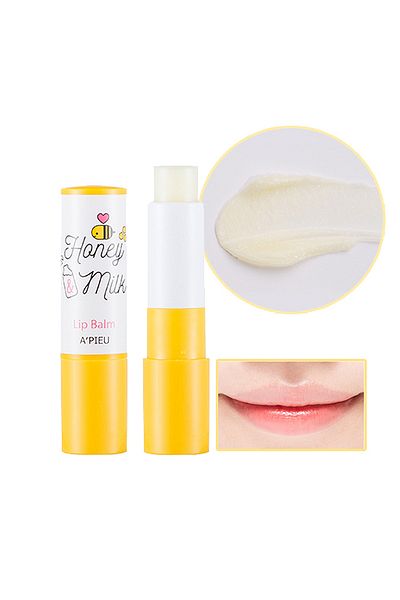 Missha A'Pieu Honey & Milk Lip Balm - Lip Balm, Nourishing and Moisturizing, Milk Essence