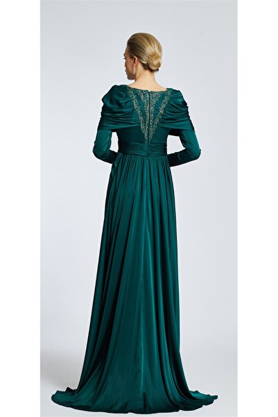 Katre Kenzel Satin Evening Dress