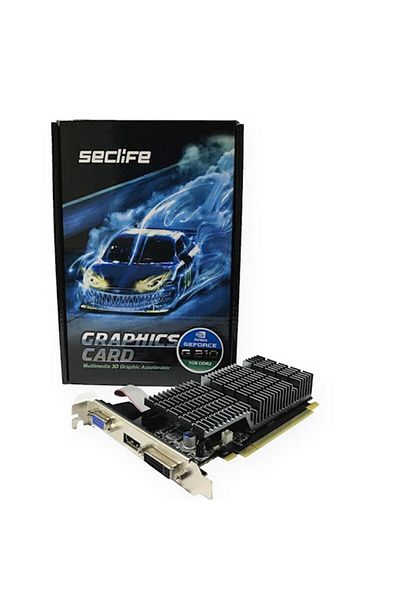 SECLIFE بطاقة رسومات Geforce GT610 2GB 64Bit DDR3 CV128 VGA HDMI LP