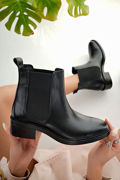 NOSEY SHOES ODIN MODEL ΓΝΗΣΙΟ ΔΕΡΜΑ ΕΛΑΣΤΙΚΟ ΚΑΘΗΜΕΡΙΝΟ ΓΥΝΑΙΚΕΙΟ ΜΠΟΤΑΚΙ