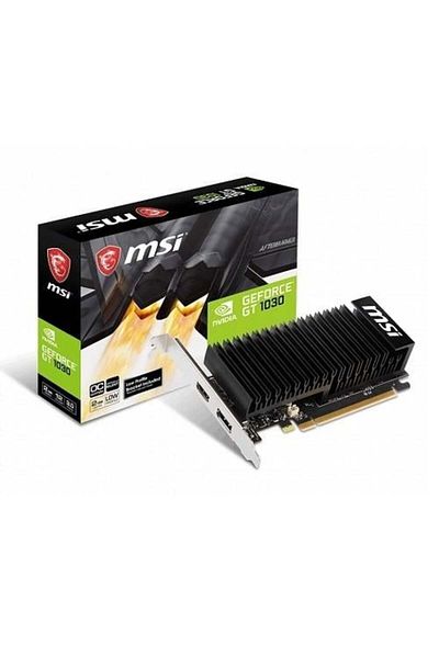 MSI Gt1030 2gb Gt1030-2ghd4 Lp Oc Ddr4 64bit Hdmi Displayport Pcıe 16x V2.0 Fanless