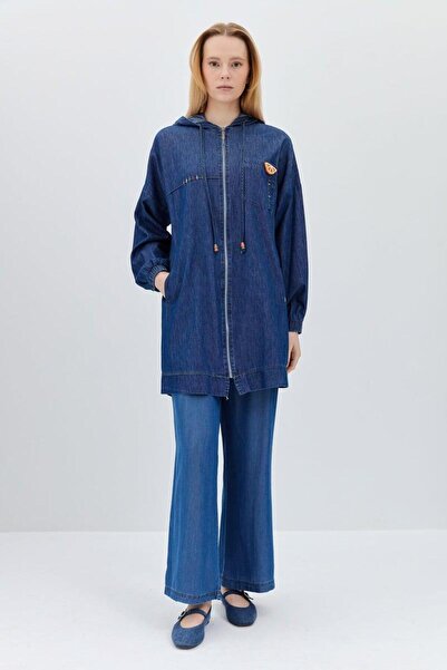 Nihan Kapşonlu Denim Giy-çık