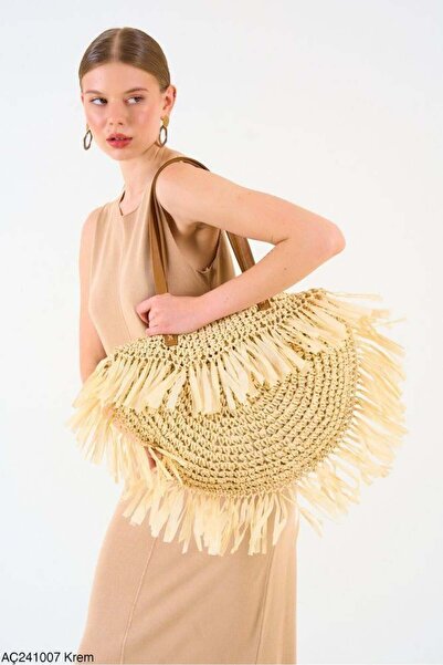 Ravencia Жіноча преміум плетена сумка - з підкладкою та застібкою-блискавкою,...