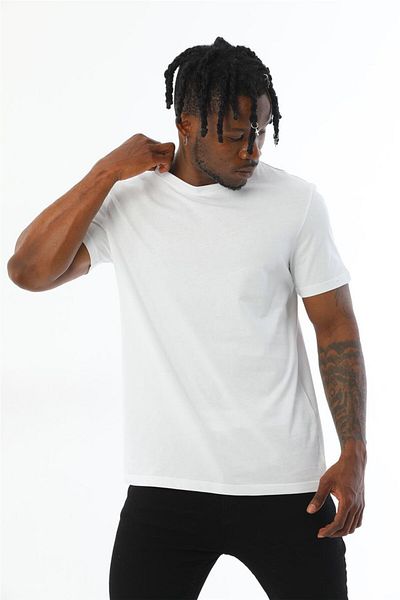 penyebizden Ανδρικό T-shirt με λαιμόκοψη με κοντό μανίκι Basic-λευκό