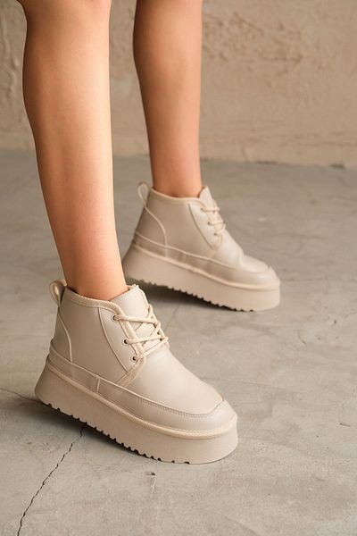 GOFFSHOES Γυναικείες κοντές μπότες Pastor Shearling - Δερμάτινο δέρμα