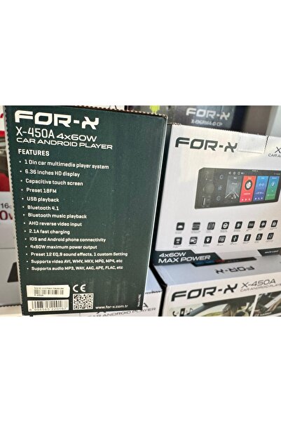 Fimexport FOR-XX ANDROİD TEK DİN OTO TEYP 2RAM/32GB CARPLAY USB/VİDEO-KAMERA YENİ MODEL