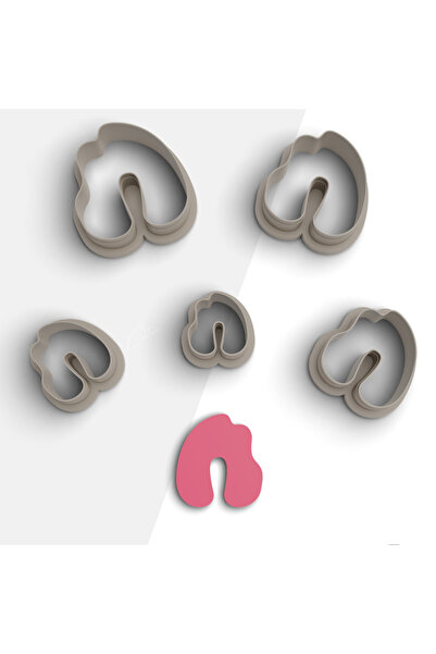 flament aşk Organic Shape Polymer Clay Mold, Earring Mold, Jewelry Mold, Clay...