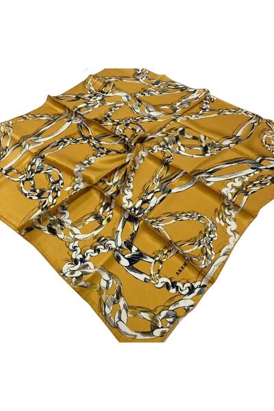 Aker Eșarfă de mătase Sura muștar 6948701 - 361