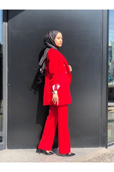 miaruj High Waist Pants with Triangle Corsage