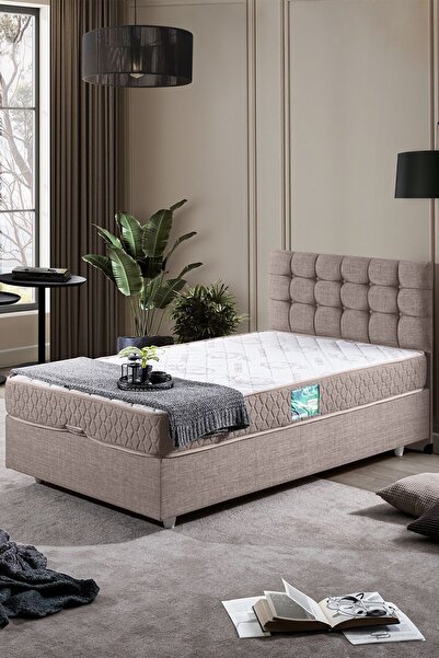 Setay Venedik Tek Kişilik Baza Başlık Comfort Ortopedik Yatak Seti